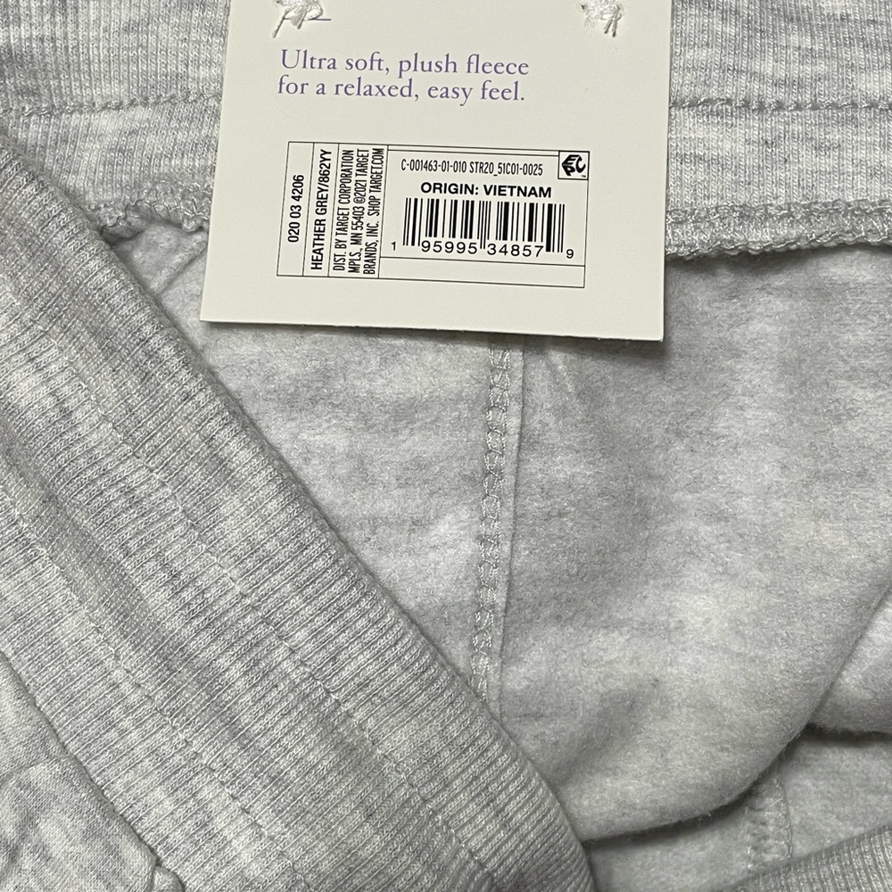 Women's Beautifully Soft Fleece Lounge Shorts - Stars Above Heathered Gray M *M4 - Picture 6 of 9